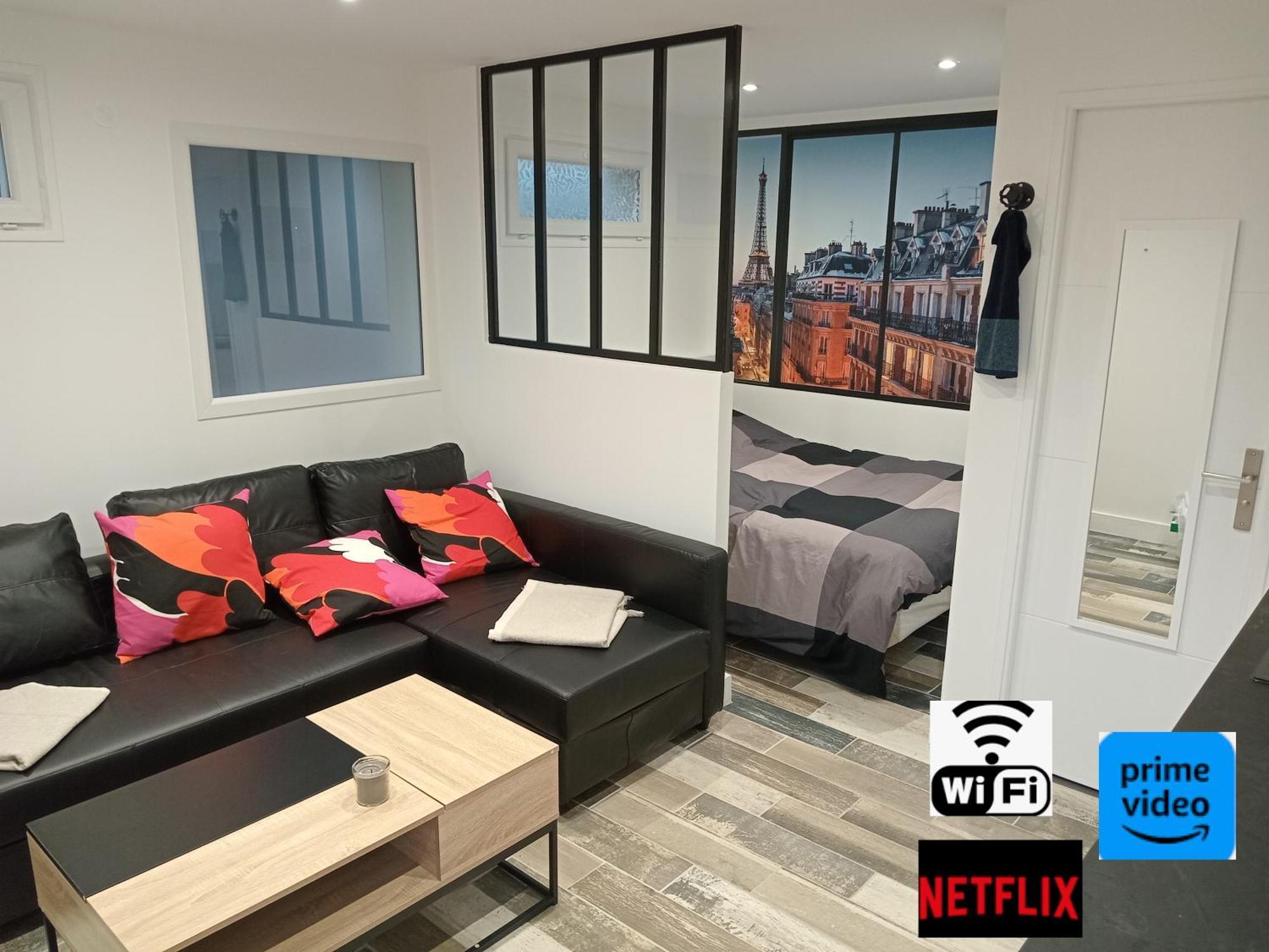 Studio Neuf Joliment Decore A 5 Min De L'Aeroport Athis Mons Bagian luar foto